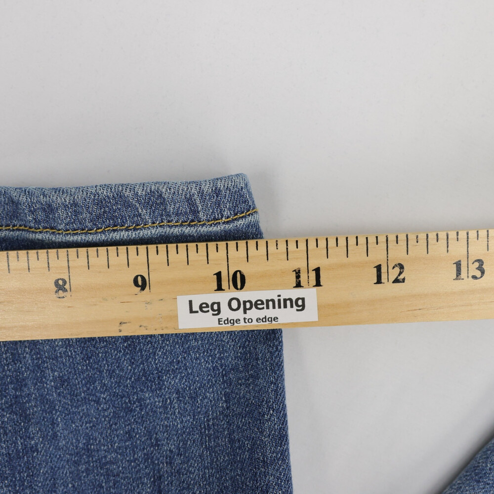 Pilcro Kenna Jeans Womens 29 Blue Mid Rise Heritage Curved Wide Barrel Leg - Picture 8 of 11